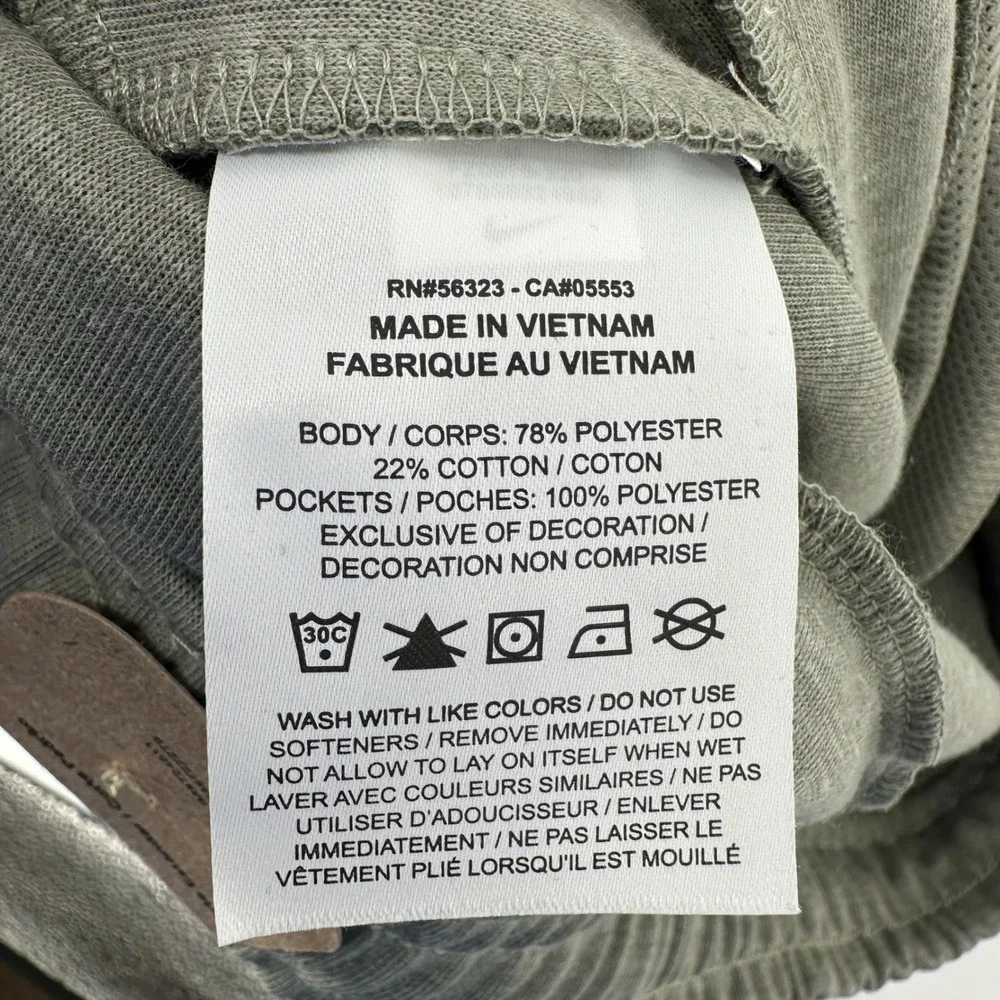 Nike Joggers Mens M Light Army Green Standard Fit FZ0975-320 Training Pants NWT